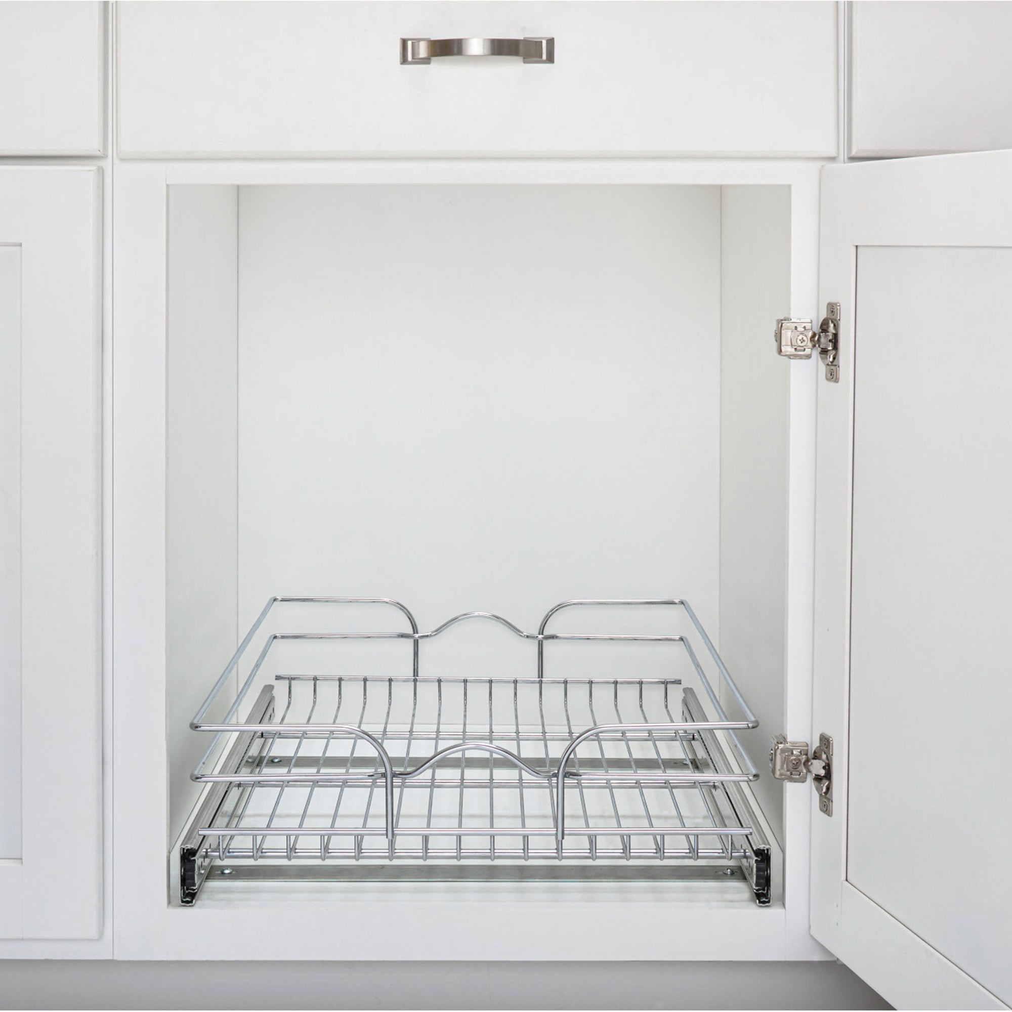 Rev-A-Shelf 5WB1-1522CR-1 15"x22" Single Wire Basket Pull Out Cabinet Organizer (For Parts)