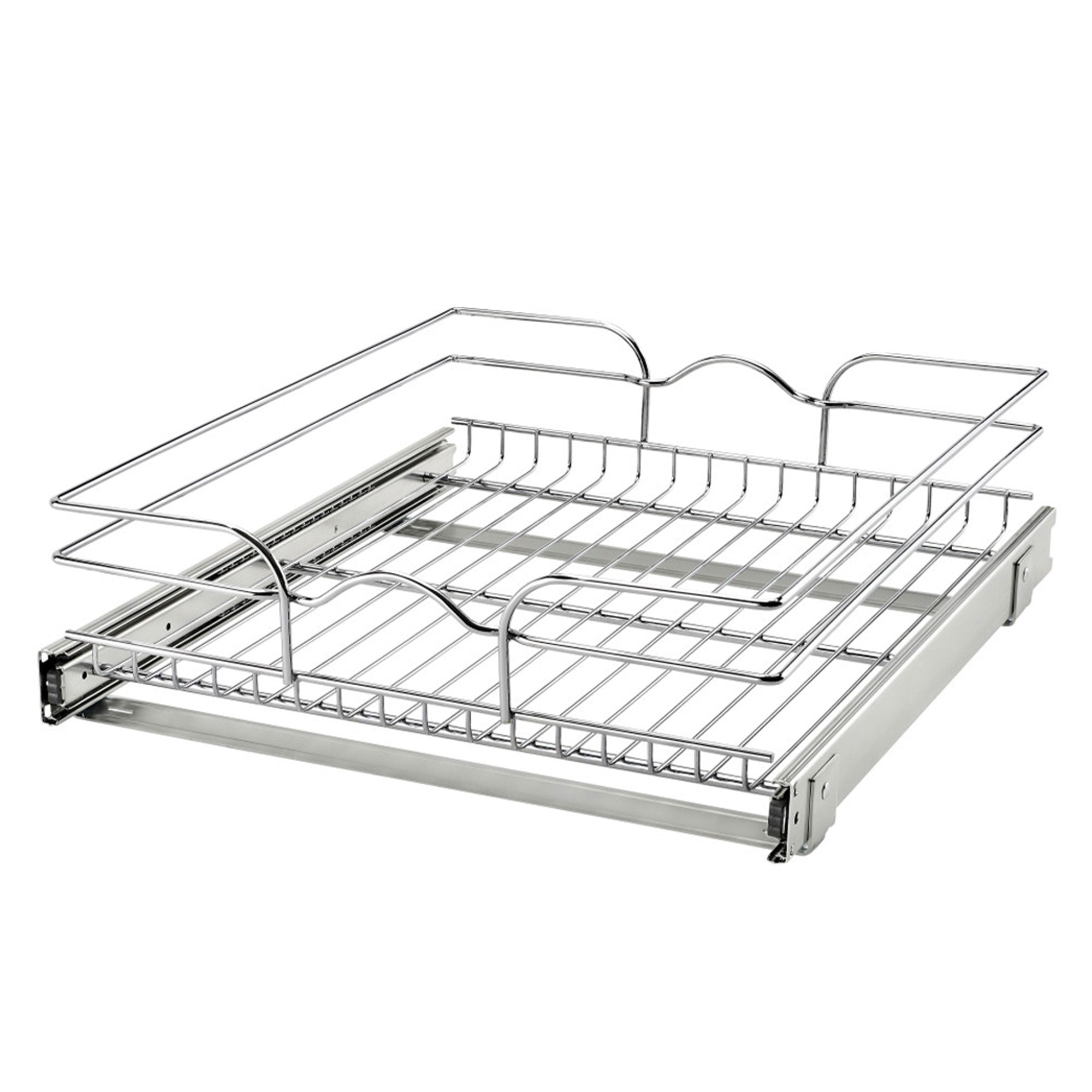 Rev-A-Shelf Pullout Basket Organizer for Kitchen or Vanity Cabinets, 18 x 20 In, 5WB1-1820CR-1 - VMInnovations