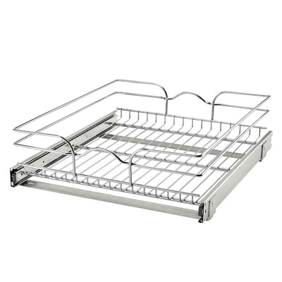 Rev-A-Shelf Pullout Basket Organizer for Kitchen or Vanity Cabinets, 18 x 20 In, 5WB1-1820CR-1 - VMInnovations