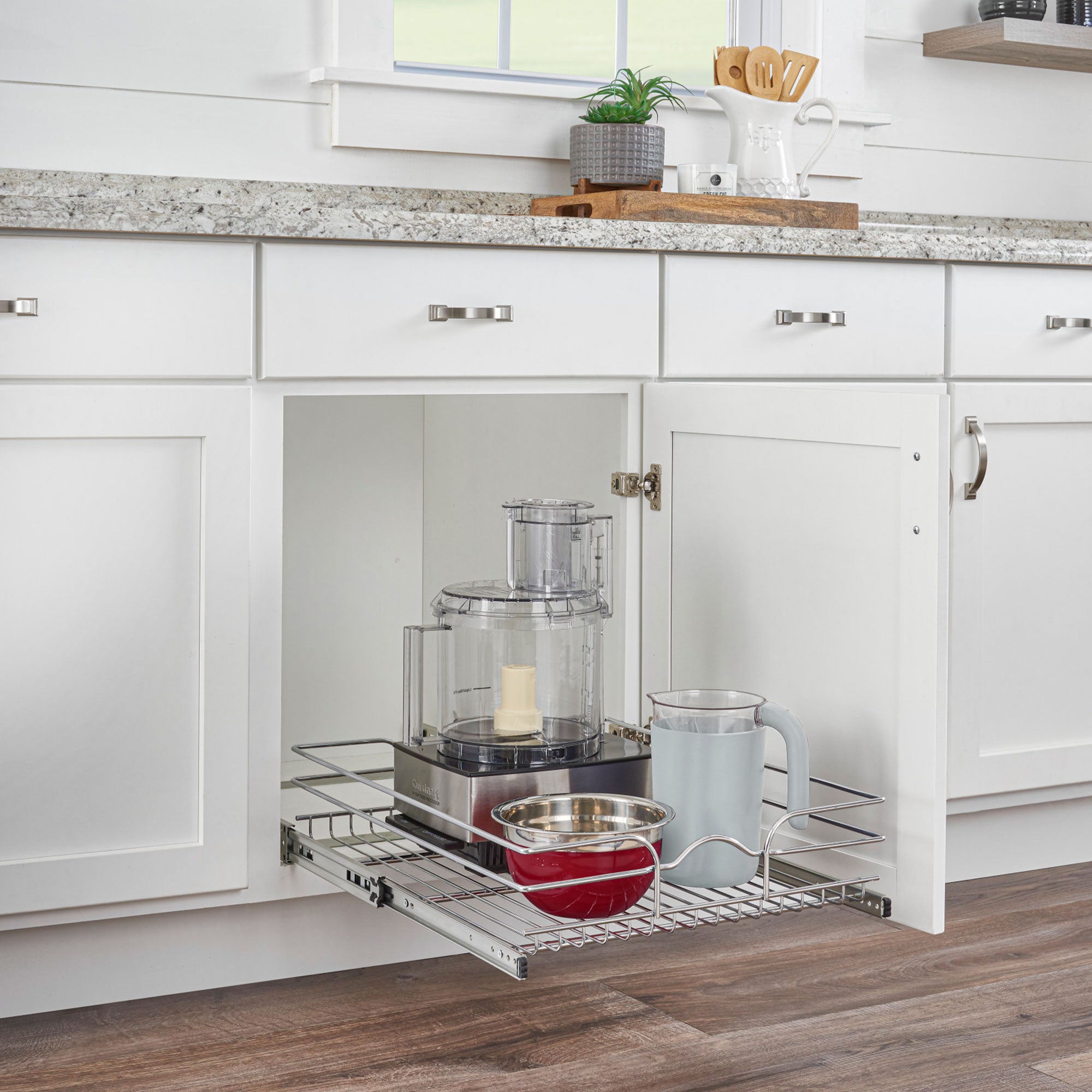 Rev-A-Shelf Pullout Basket Organizer for Kitchen or Vanity Cabinets, 18 x 20 In, 5WB1-1820CR-1 - VMInnovations