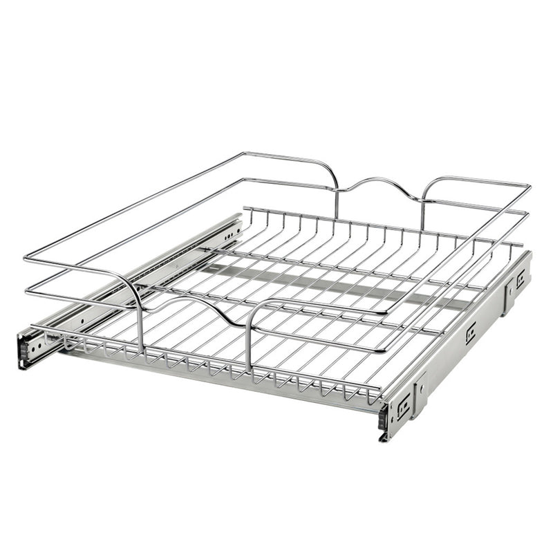 Rev-A-Shelf 18"x22" Single Cabinet Pull Out Wire Basket (Open Box) (3 Pack)