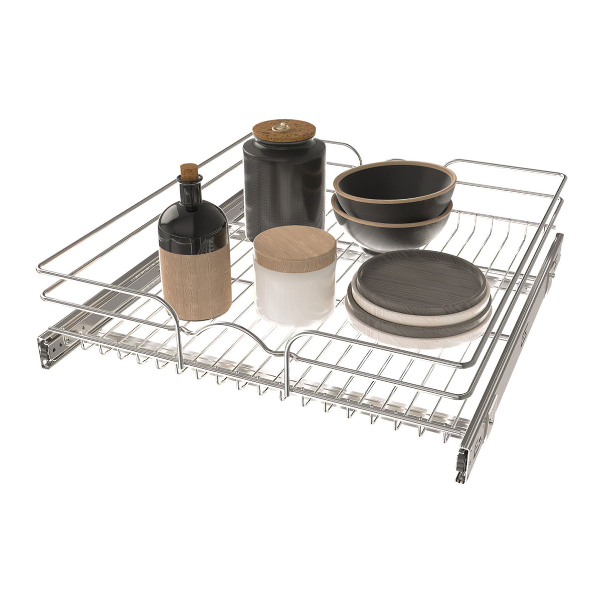 Rev-A-Shelf 5WB1-2122CR-1 21"x22" Single Cabinet Pull Out Wire Basket (Open Box)