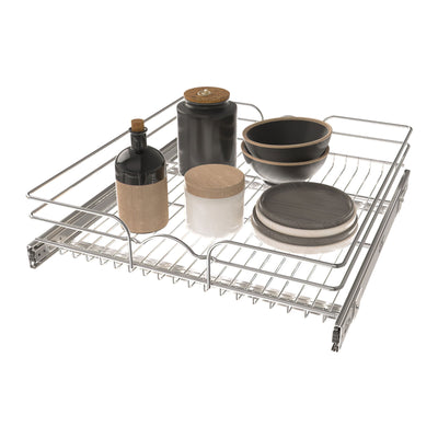 Rev-A-Shelf 5WB1-2122CR-1 21"x22" Single Cabinet Pull Out Wire Basket (Open Box)