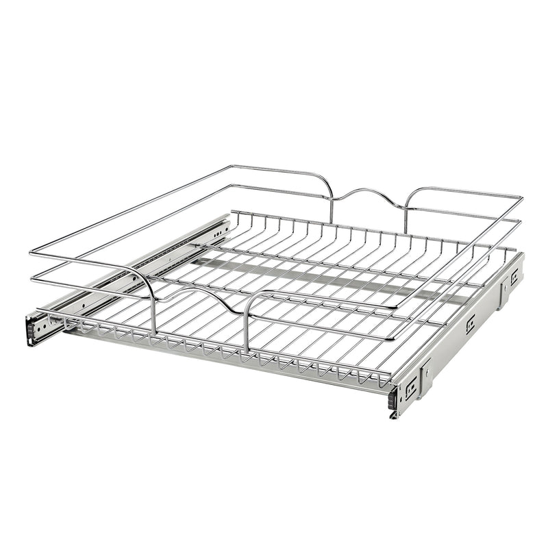 Rev-A-Shelf 21"x22" Single Cabinet Pull Out Wire Basket (Open Box) (2 Pack)