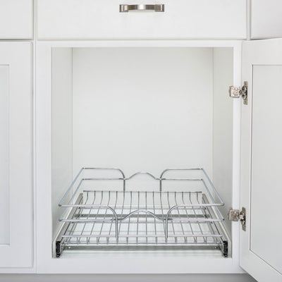 Rev-A-Shelf 5WB1-2122CR-1 21" x 22" Single Cabinet Pull Out Wire Basket (Used)