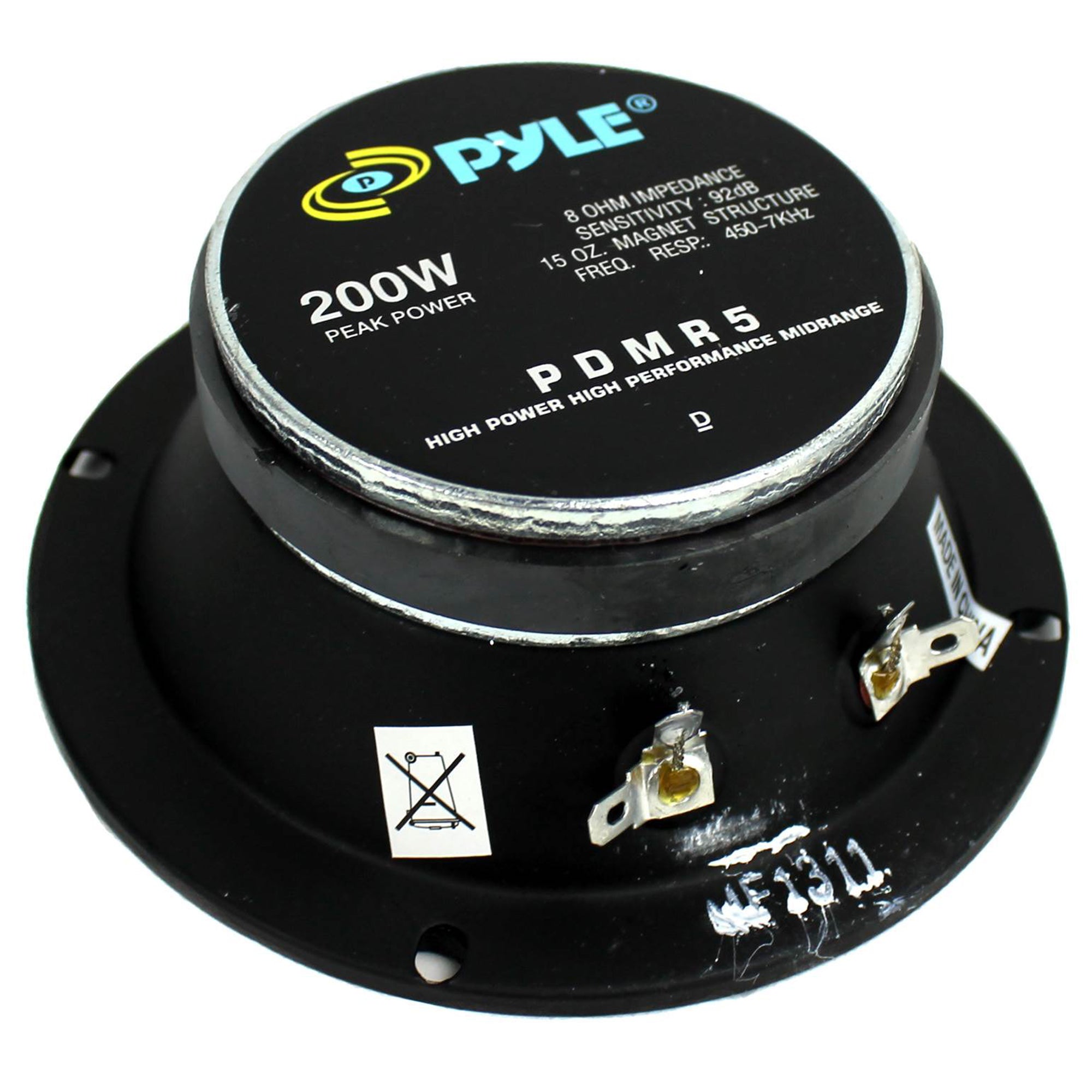 Pyle Pro 5" 200W 8 Ohms Mid Bass Mid Range Car Speaker Woofer Driver, 2 Pack - VMInnovations