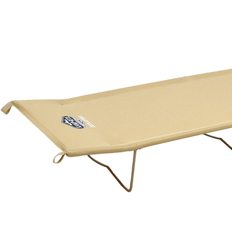 Kamp-Rite Economy 84x53x40 Inch Light Backpacking Camping Bed Cot, Tan (Used)