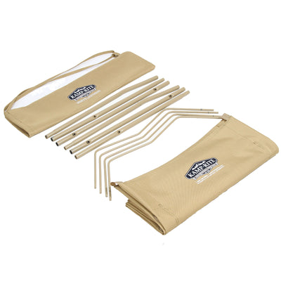 Kamp-Rite Economy 84x53x40 Inch Light Backpacking Camping Bed Cot, Tan (Used)