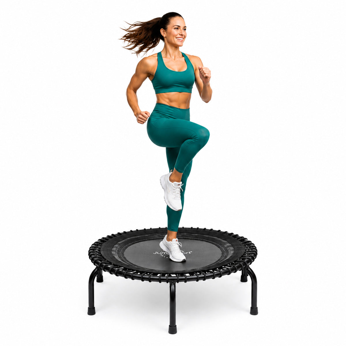 JumpSport 350 Indoor 39-Inch Heavy Duty Fitness Trampoline, Black (Open Box)
