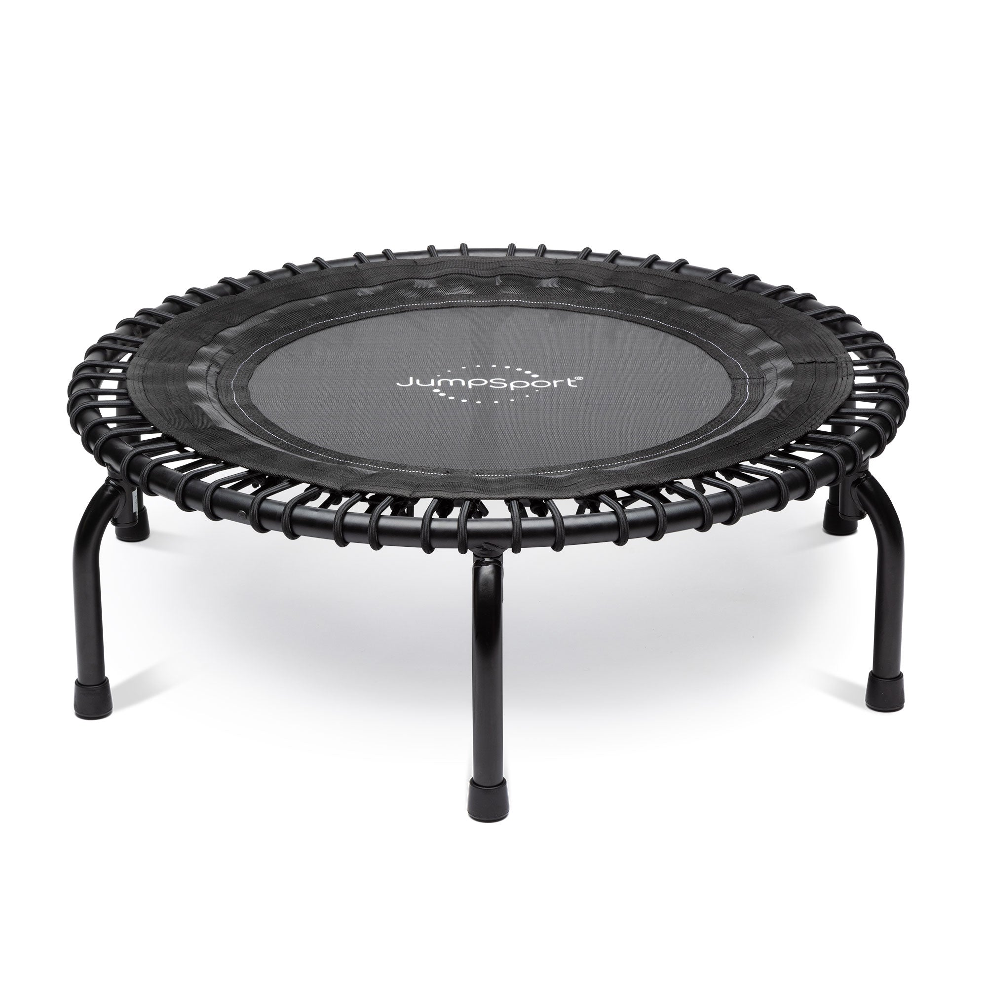 JumpSport 350 Indoor Lightweight 39" Fit Trampoline, Black w/White Frame (Used) - VMInnovations