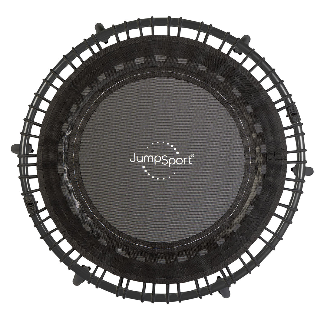 JumpSport 350f Indoor Lightweight 39-Inch Folding Fitness Trampoline, Black