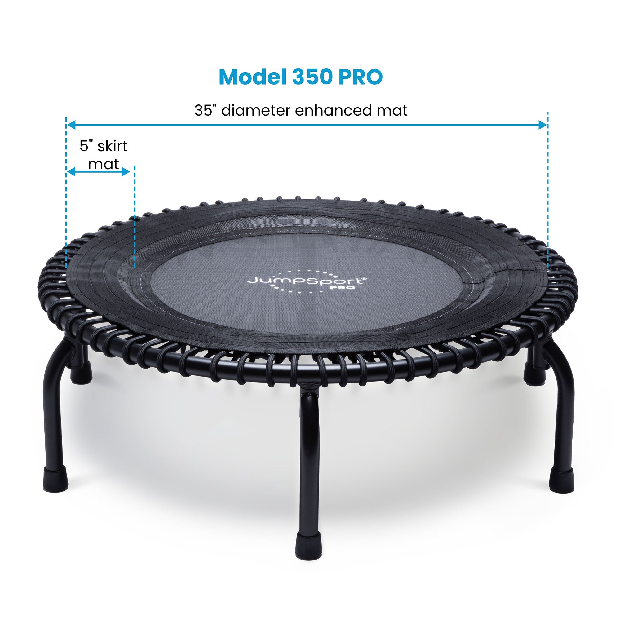 JumpSport 350 PRO Indoor Lightweight 39" Fitness Trampoline w/4 Videos(Open Box) - VMInnovations
