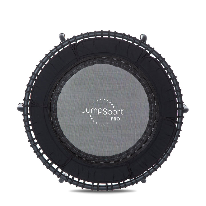 JumpSport 370 PRO Indoor Heavy Duty Lightweight 39 In Fitness Trampoline, Black