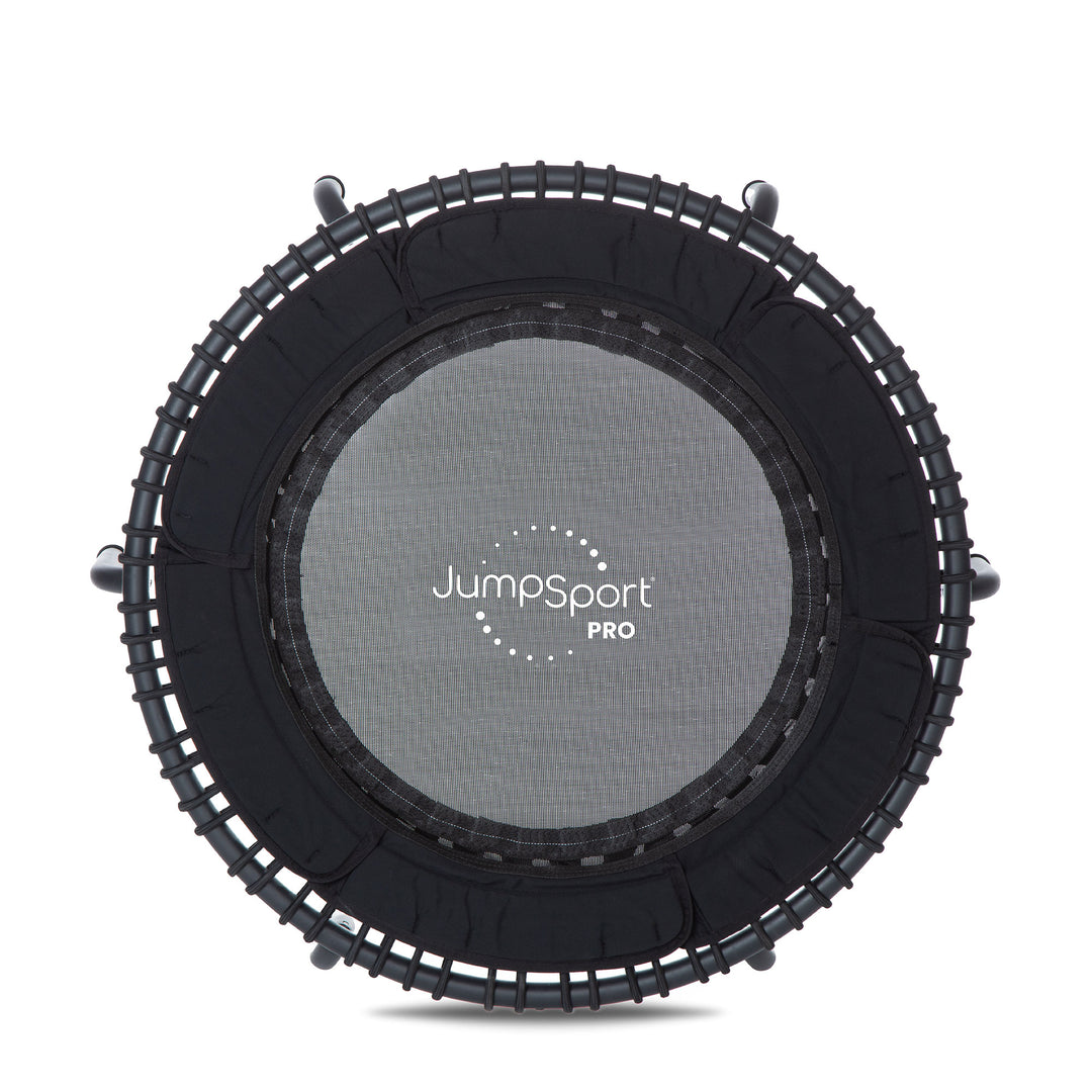 JumpSport 370 PRO Heavy Duty Lightweight 39 In Fitness Trampoline, Black (Used)