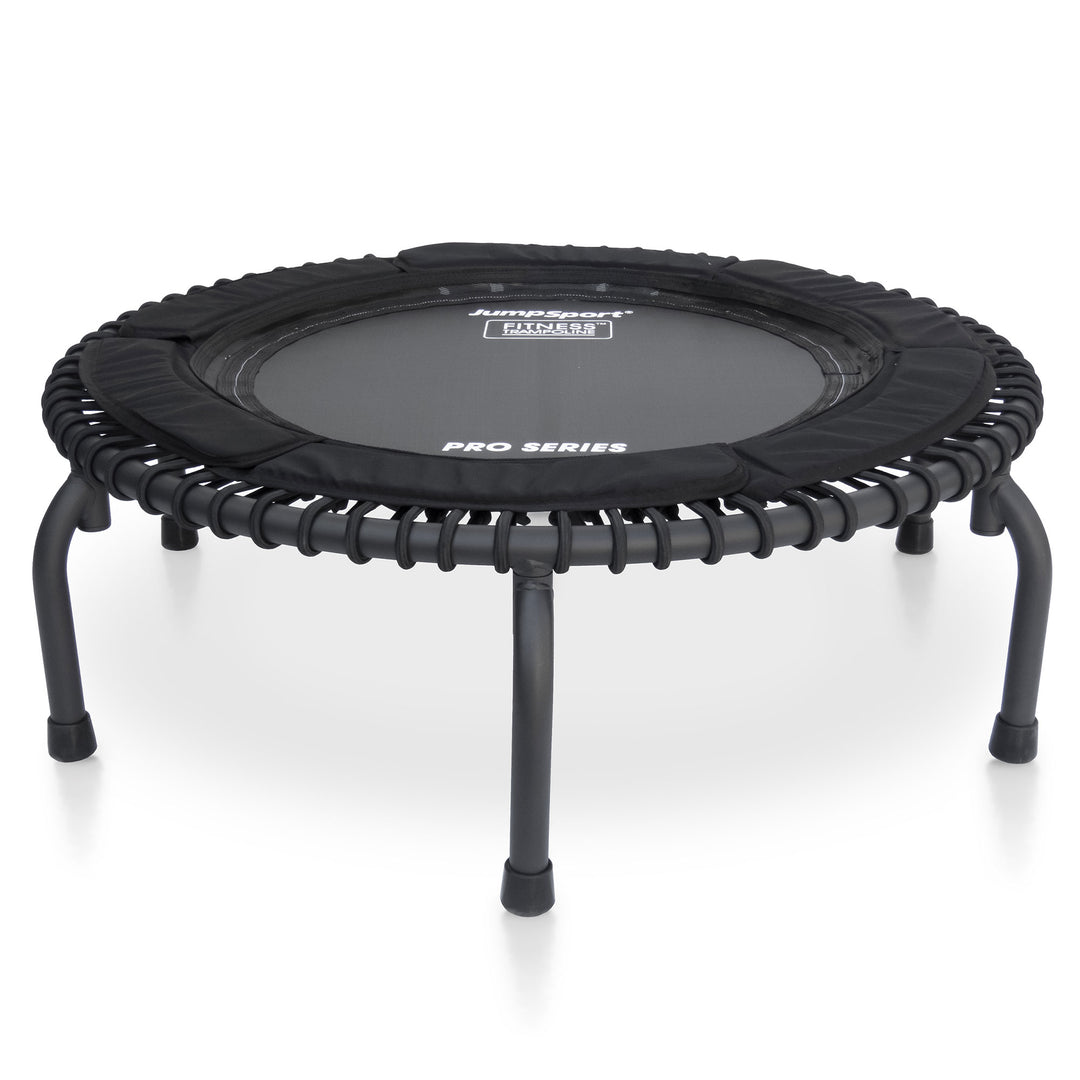 JumpSport 370 PRO Heavy Duty Lightweight 39 In Fitness Trampoline, Black (Used)