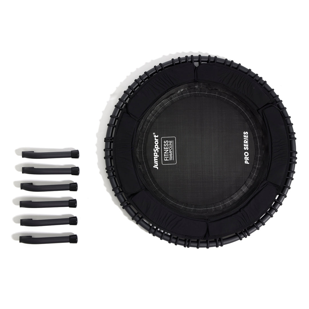 JumpSport 370 PRO Indoor Heavy Duty 39 In Fitness Trampoline, Black (Open Box)