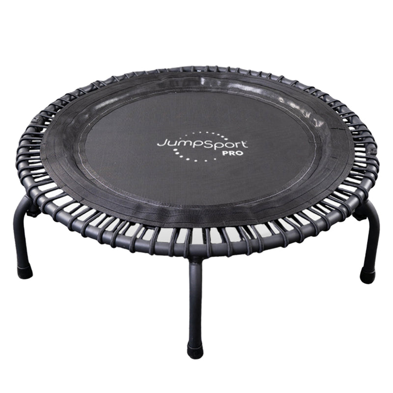 JumpSport 550f PRO Indoor Lightweight 44 Inch Folding Fitness Trampoline, Black