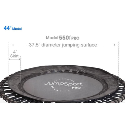 JumpSport 550f PRO Indoor Lightweight 44 Inch Folding Trampoline, Blk(For Parts)