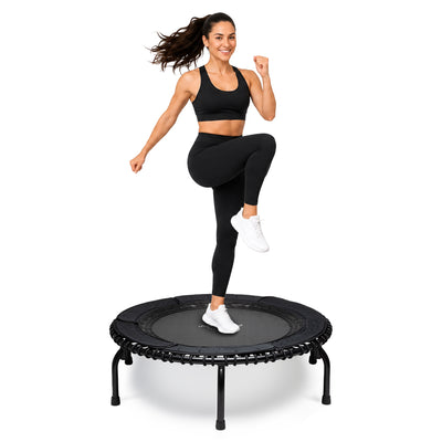 JumpSport 570 PRO Indoor Durable Lightweight 44-Inch Fitness Trampoline, Black