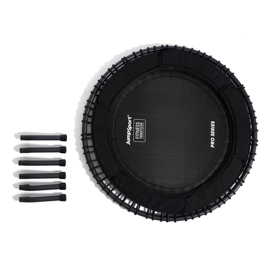 JumpSport 570 PRO Durable Lightweight 44" Fitness Trampoline, Black (Open Box) - VMInnovations