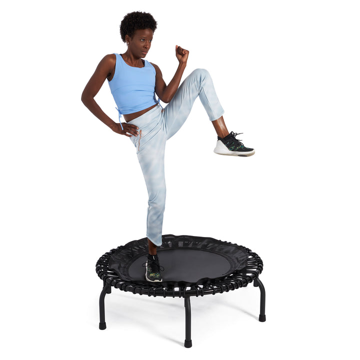 JumpSport 430 44" In-Home Rebounder Fitness Trampoline w/Workout DVDs(For Parts)