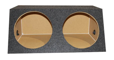 QPower QSMBASS15 Dual 15" Carpet Subwoofer Sub Box  Speaker Enclosure (Used)