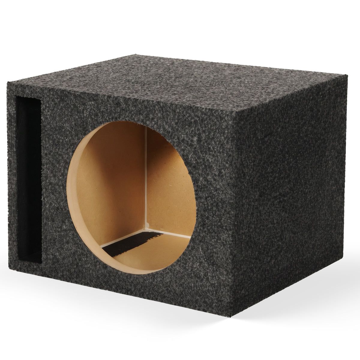QPower Single 12" Vented Slot Ported Subwoofer Sub Enclosure Box (For Parts)