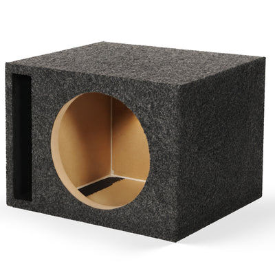 QPower Single 12" Vented Slot Ported Subwoofer Sub Enclosure Box (For Parts)