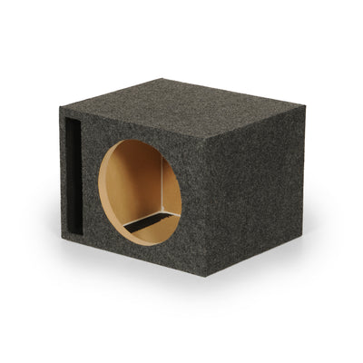 QPower QSBASS12 Single 12" Vented Slot Ported Subwoofer Sub Enclosure Box (3 Pk)