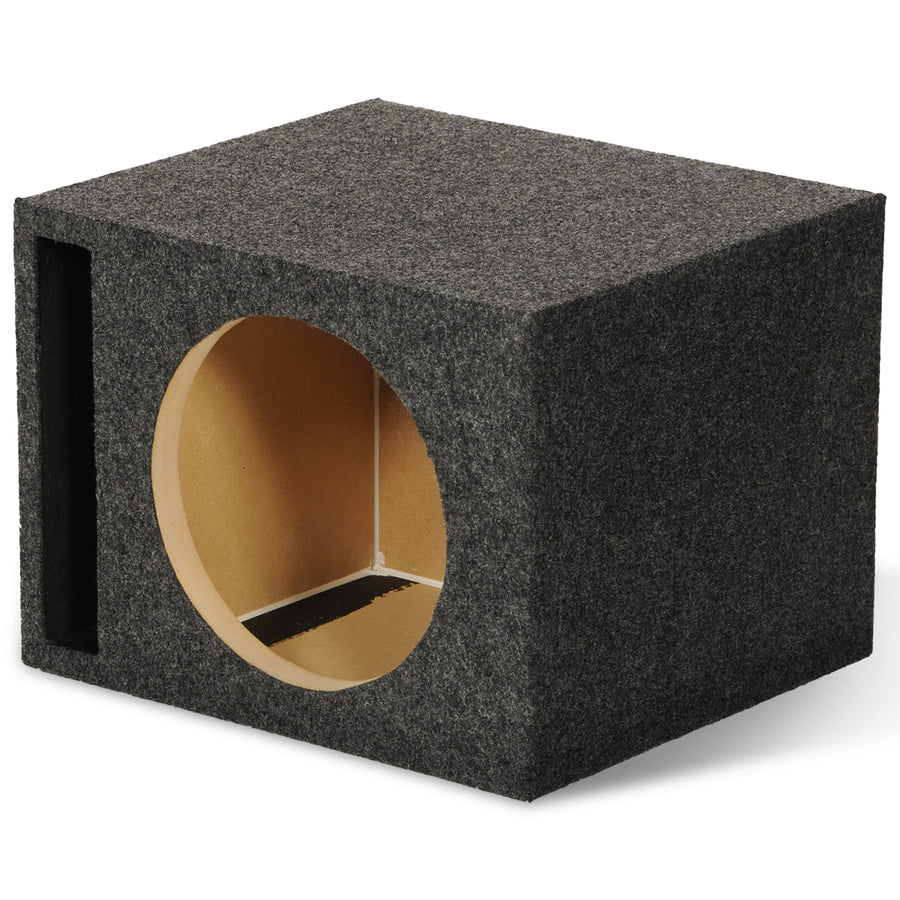 Q-Power Single 12" Vented Slot Ported Empty Subwoofer Sub Enclosure Box (Used) - VMInnovations