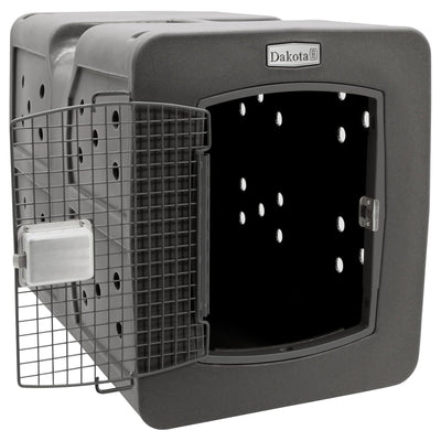 Dakota283 G3 High-Security Polyethylene Framed Door Kennel, XLarge, Dark Granite - VMInnovations