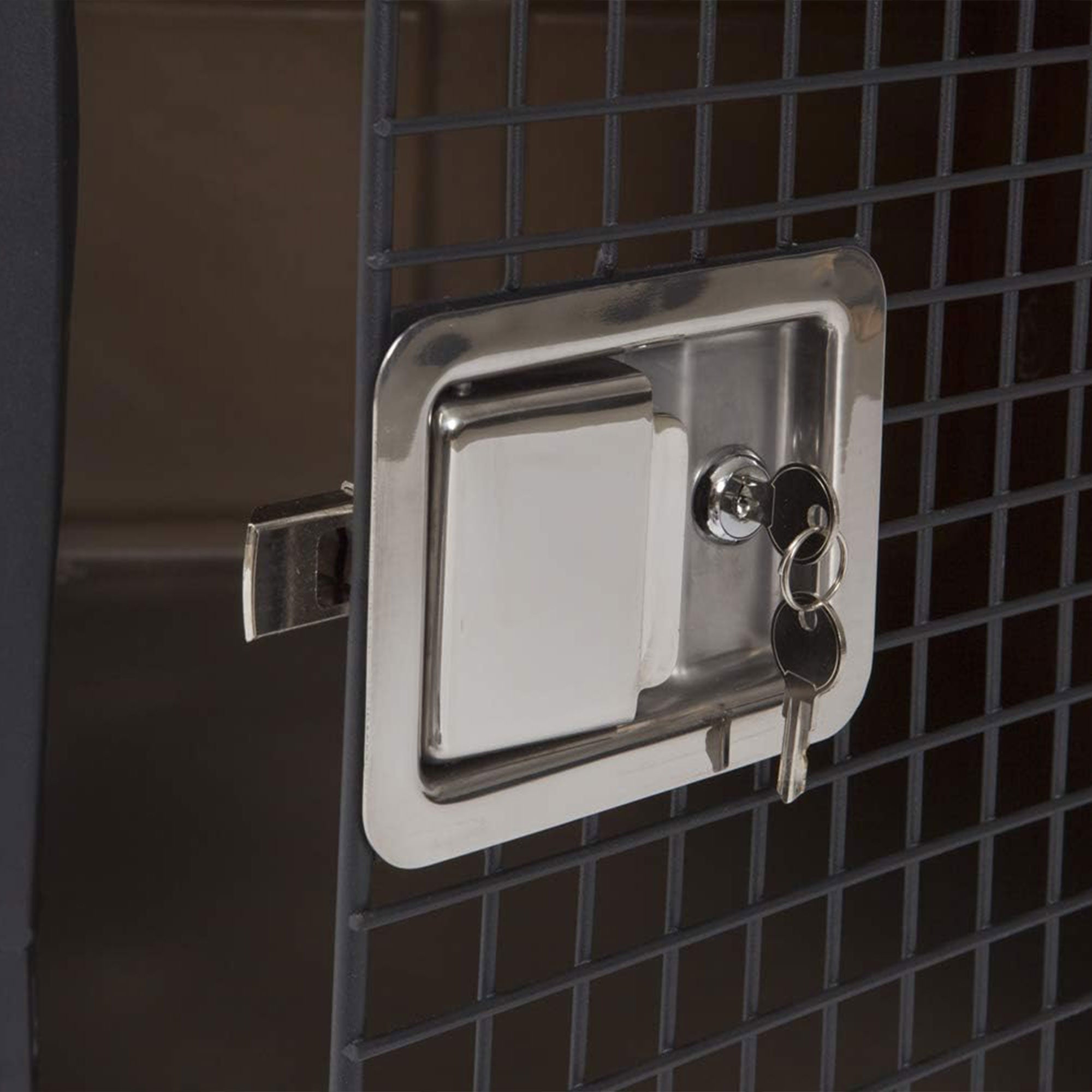 Dakota283 G3 High-Security Polyethylene Framed Door Kennel, XLarge, Dark Granite - VMInnovations