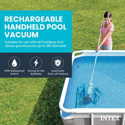 Intex Rechargeable Handheld Above Ground Swimming Pool Vacuum (For Parts)