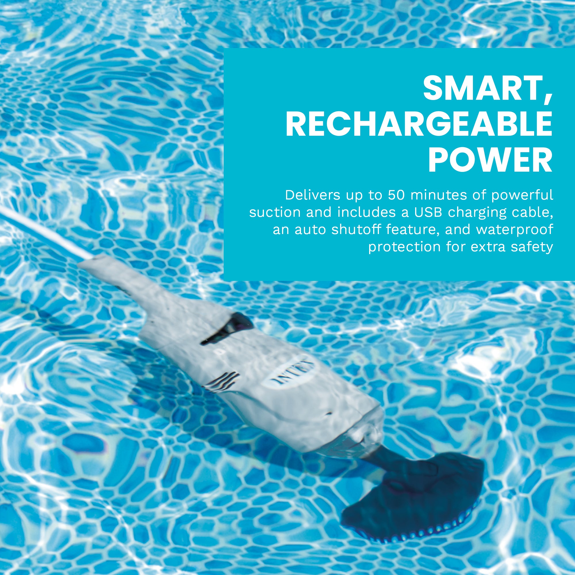 Intex Rechargeable Handheld Above Ground Swimming Pool Vacuum (For Parts)