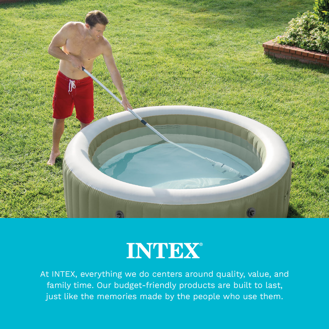Intex Rechargeable Handheld Above Ground Pool Vacuum Cleaner with 2 Brush Heads - VMInnovations