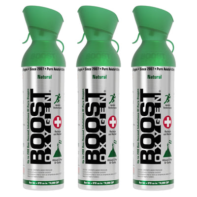 3 Pack Large 10L Boost Oxygen Natural Portable Pure Canned Oxygen, Flavorless - VMInnovations