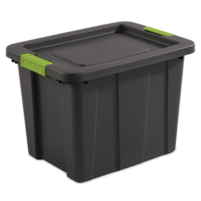 Sterilite Tuff1 Latching 18 gal Stacking Plastic Storage Box with Lid, (6 Pack)