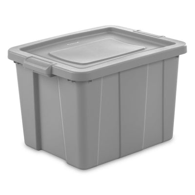 Sterilite Tuff1 18 Gallon Plastic Storage Tote Container Bin with Lid (6 Pack)