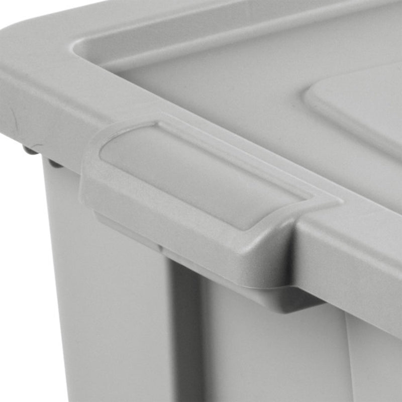 Sterilite Tuff1 18 Gallon Plastic Storage Tote Container Bin with Lid (6 Pack)