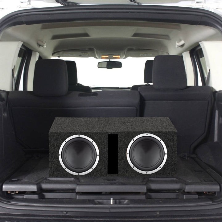 Q-POWER QBASS12 Dual 12" Vented Port Subwoofer Sub Box Enclosure (Used)