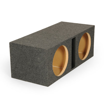 QPower Dual 10" Vented Port Subwoofer Sub Box Enclosure 32 x 12 x 14.5 (Used) - VMInnovations