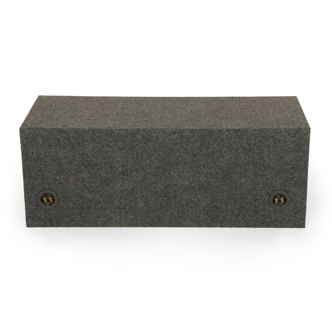 QPower QBASS Dual 10 Inch Car Audio Subwoofer Enclosure Box, Charcoal (4 Pack) - VMInnovations