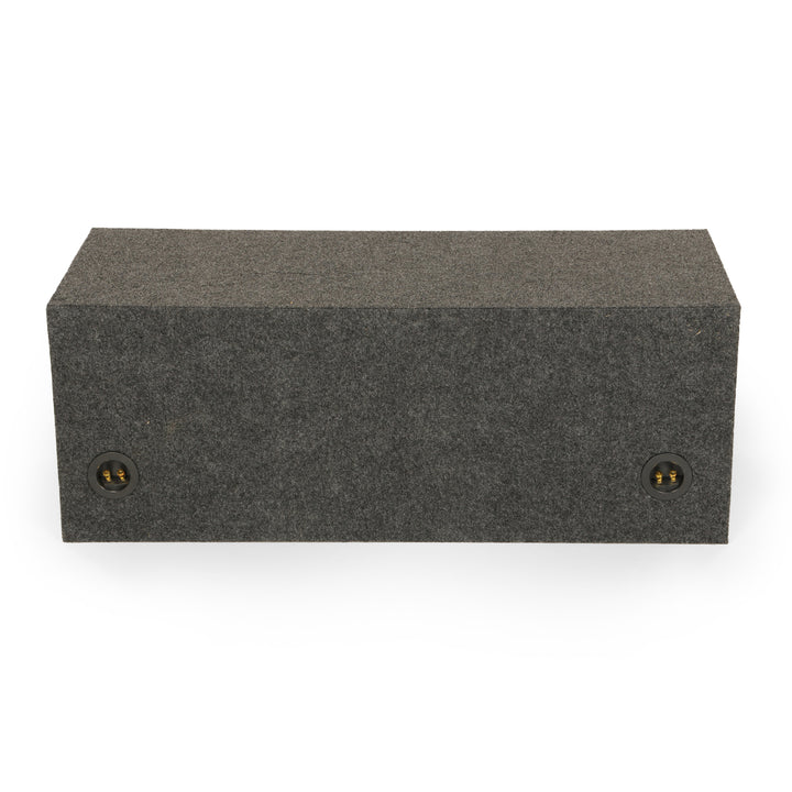 QPower QBASS Dual 10 Inch Car Audio Subwoofer Enclosure Box, Charcoal (4 Pack) - VMInnovations