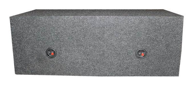 QPower 10 Inch Dual Subwoofer Box (2 Pack) & 12 Inch Dual Subwoofer Box (2 Pack) - VMInnovations