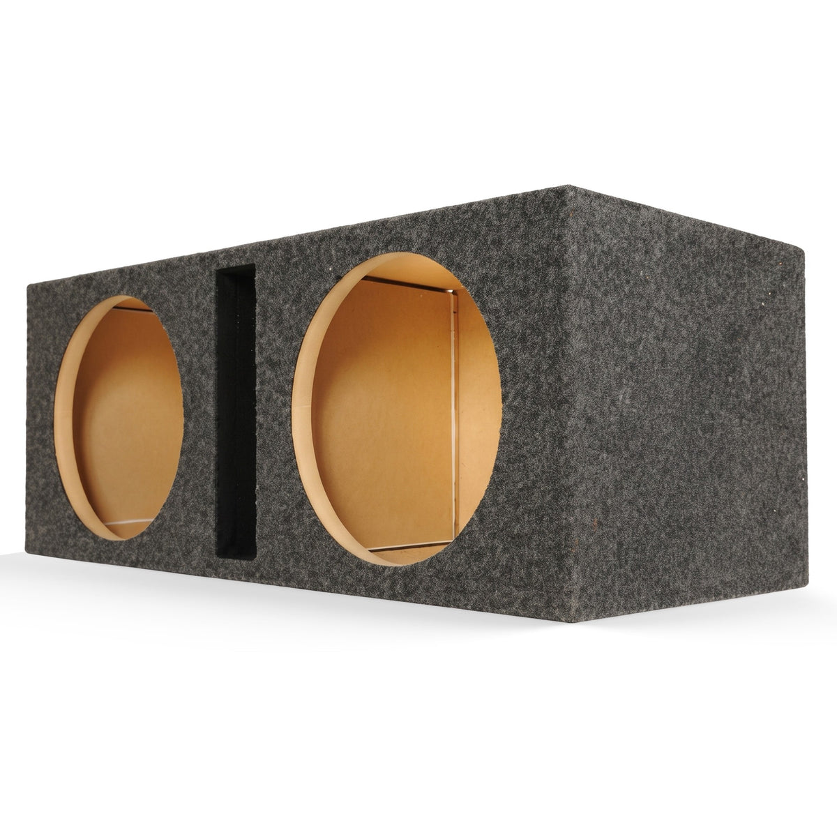 Q-POWER QBASS10 Dual 10" Vented Subwoofer Box Enclosure 32 x 12 x 14.5 (Damaged)