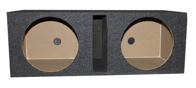 QPower 10 Inch Dual Subwoofer Box (2 Pack) & 12 Inch Dual Subwoofer Box (2 Pack) - VMInnovations