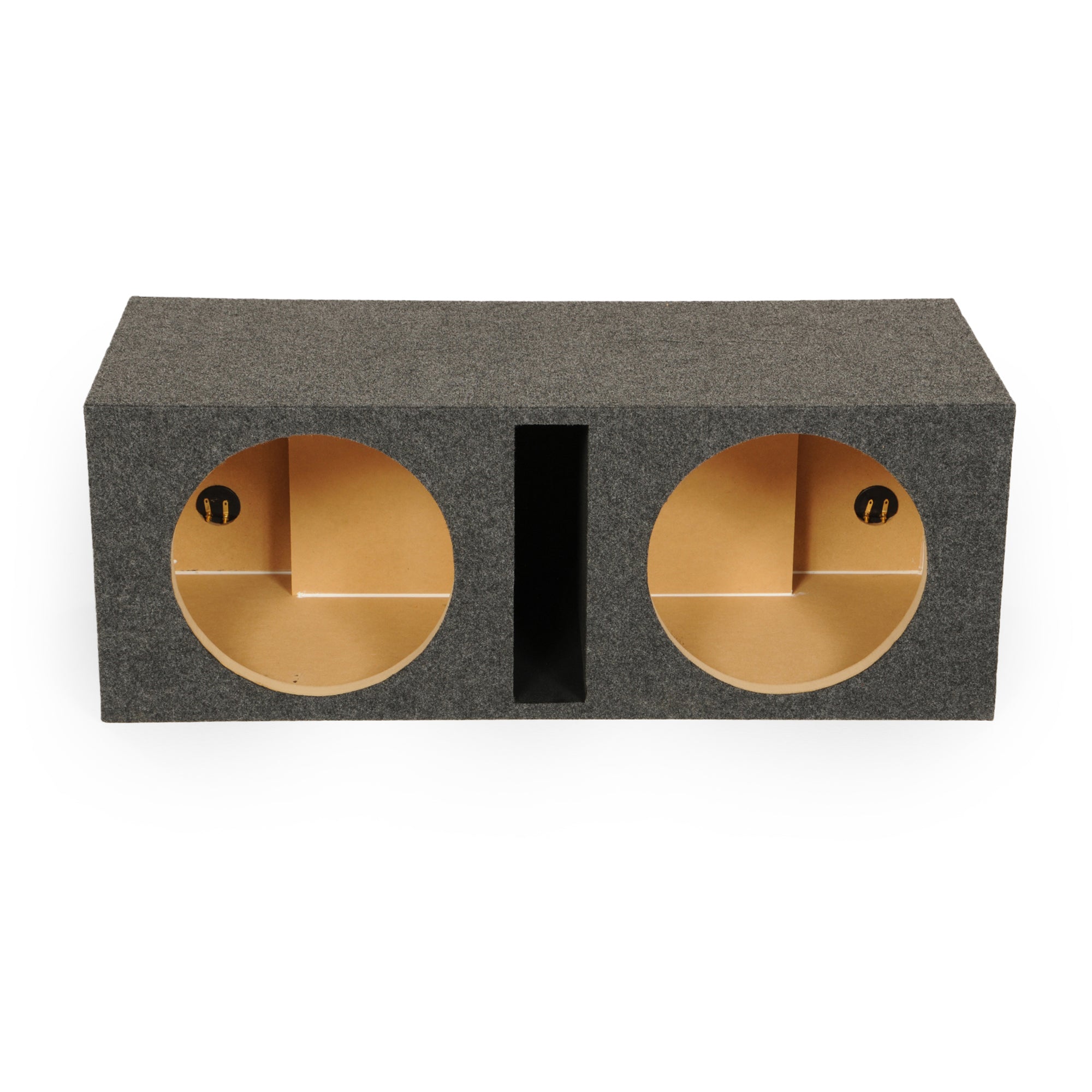 QPower QBASS Dual 10 Inch Car Audio Subwoofer Enclosure Box, Charcoal (4 Pack) - VMInnovations