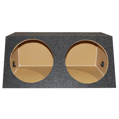 QPOWER QSMBASS12 Dual 12" INCH Subwoofer Box 2 Speaker Sub Enclosure (Open Box) - VMInnovations