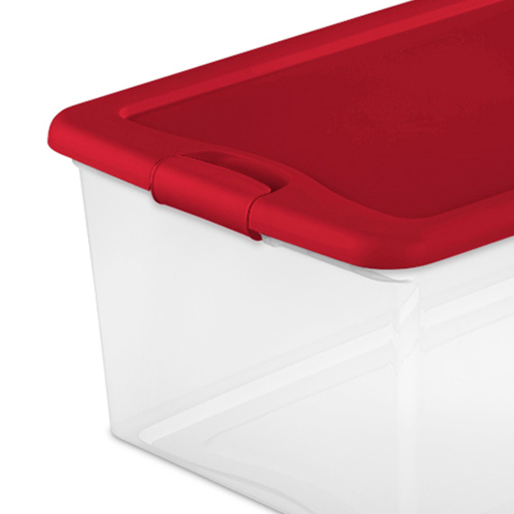 Sterilite 106-Quart Latching Box Plastic Stackable Storage Bin (4 Pack)