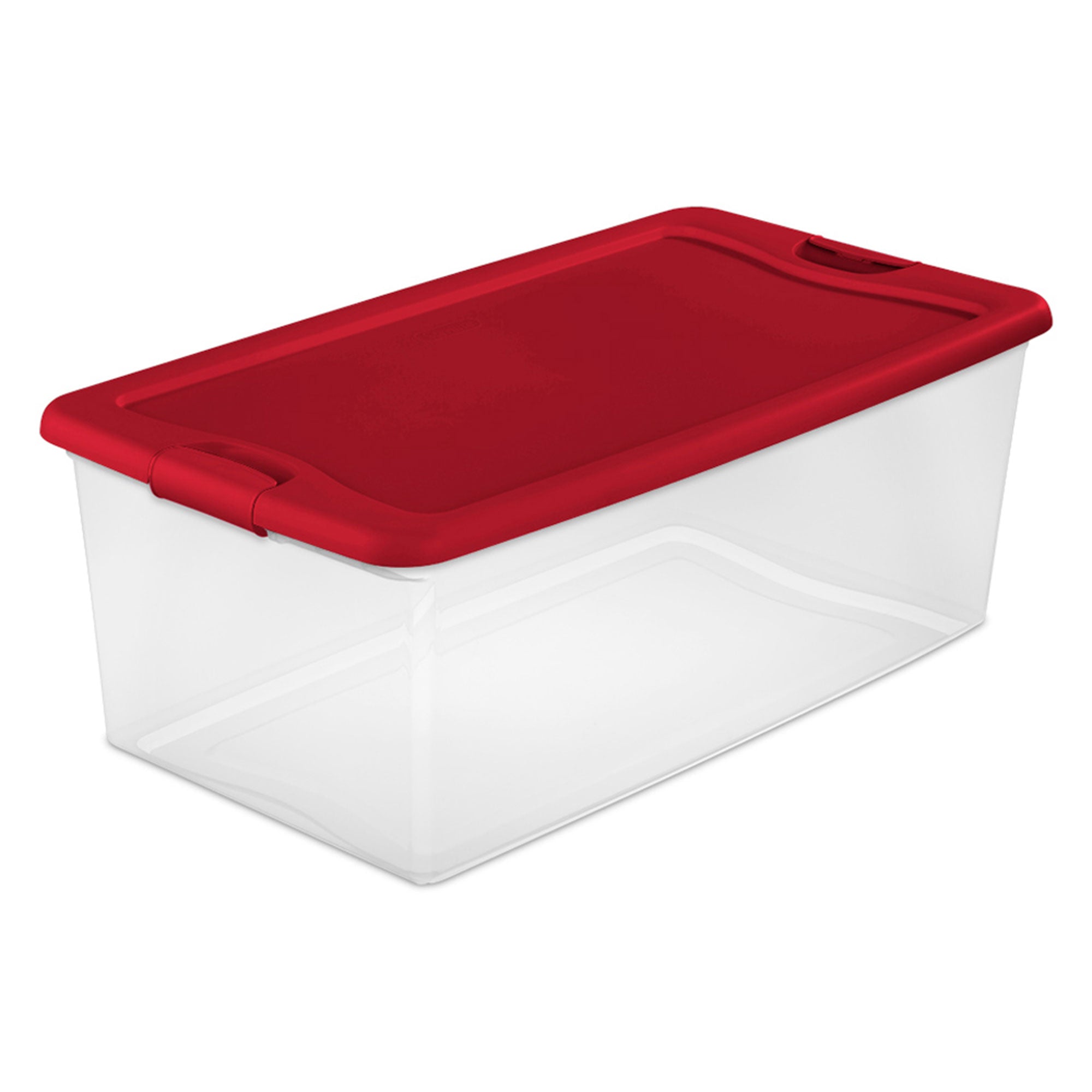 Sterilite 106-Quart Latching Box Plastic Stackable Storage Bin (4 Pack)